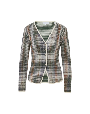 Nadialine Knit Jacket Hunter Green Multi