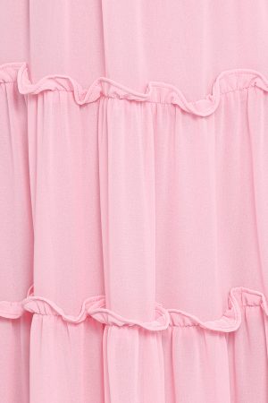 Dottie Halterneck Maxi Dress – Pink